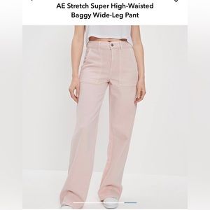 American Eagle wide leg jeans, 10 tall.